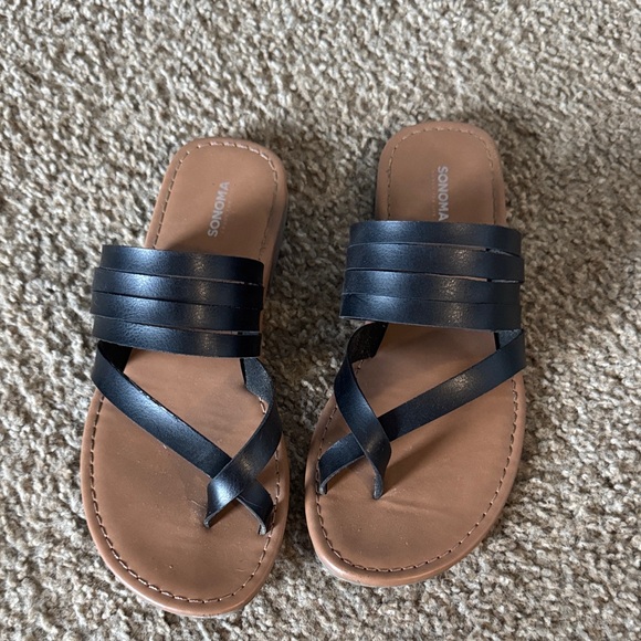 Sonoma Women's Black and Brown Sandals - Picture 1 of 1